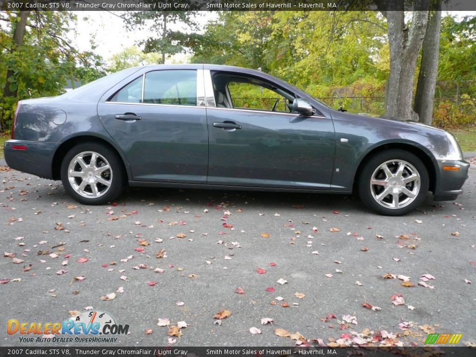 2007 Cadillac STS V8 Thunder Gray ChromaFlair / Light Gray Photo #2