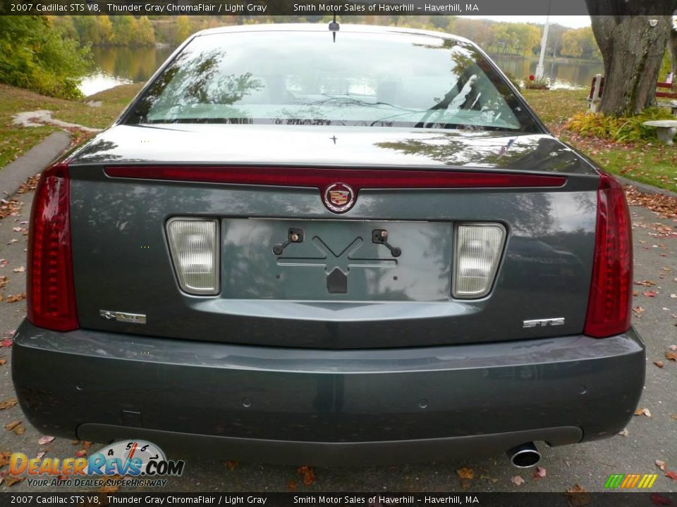 2007 Cadillac STS V8 Thunder Gray ChromaFlair / Light Gray Photo #3