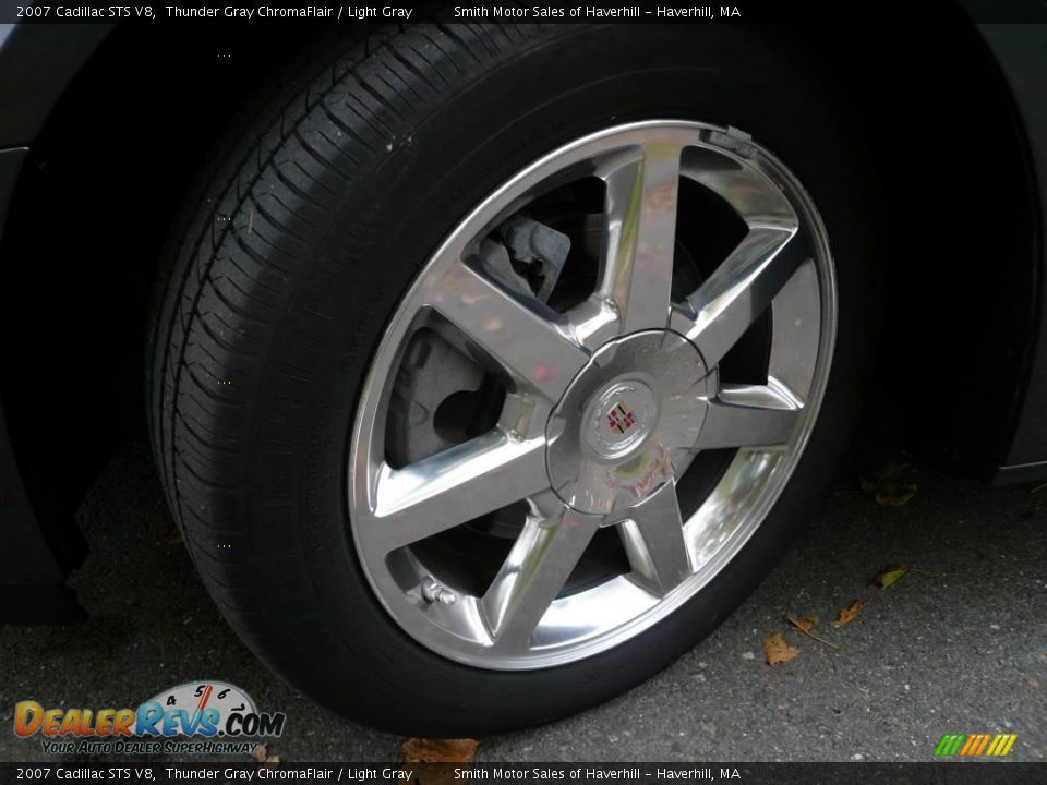 2007 Cadillac STS V8 Thunder Gray ChromaFlair / Light Gray Photo #12