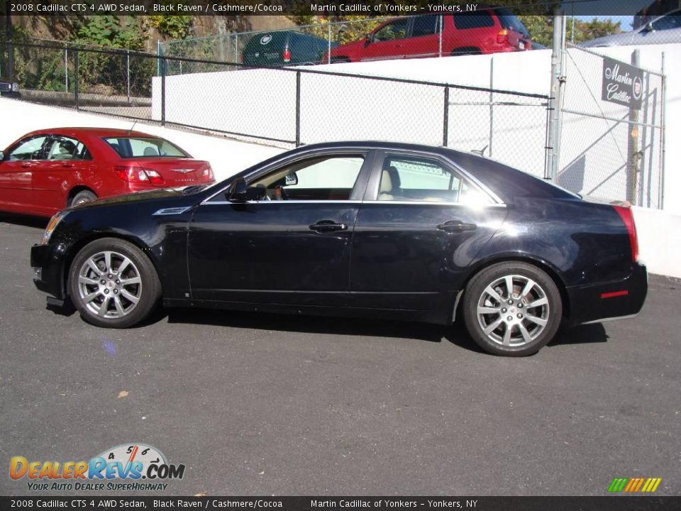 2008 Cadillac CTS 4 AWD Sedan Black Raven / Cashmere/Cocoa Photo #7
