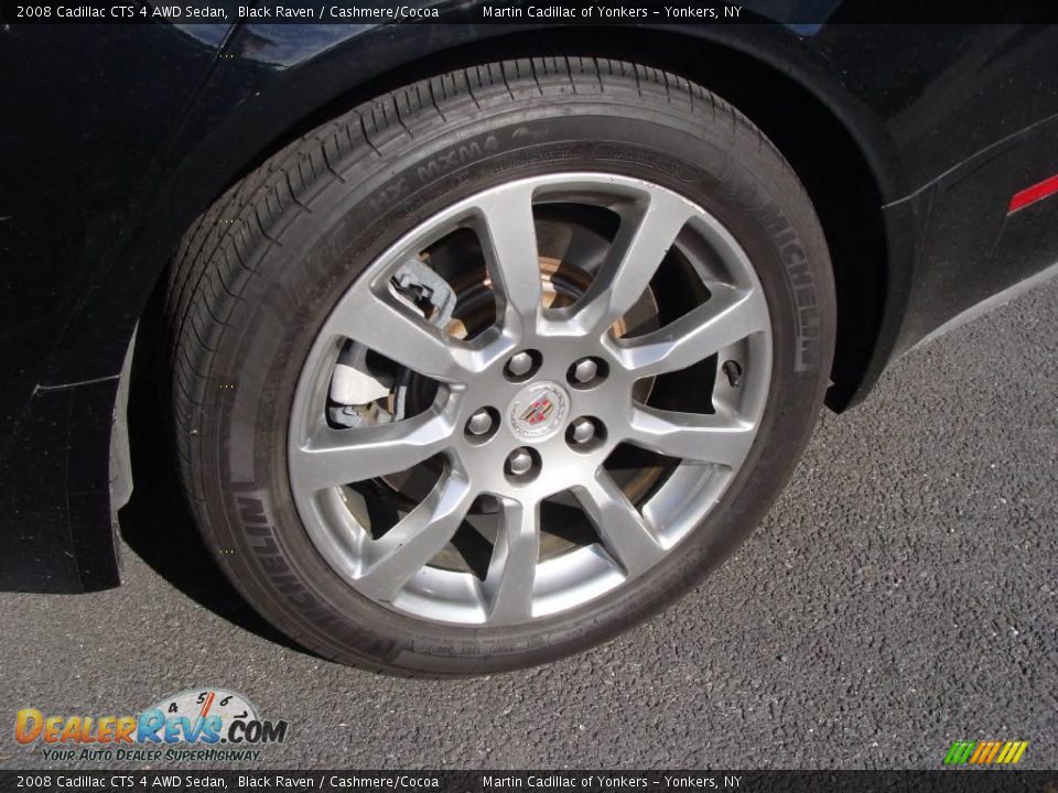 2008 Cadillac CTS 4 AWD Sedan Black Raven / Cashmere/Cocoa Photo #8