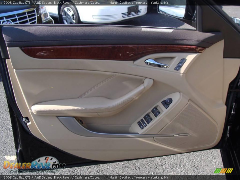 2008 Cadillac CTS 4 AWD Sedan Black Raven / Cashmere/Cocoa Photo #10