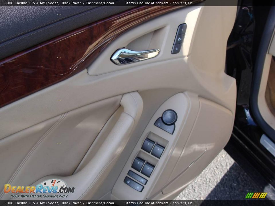 2008 Cadillac CTS 4 AWD Sedan Black Raven / Cashmere/Cocoa Photo #11