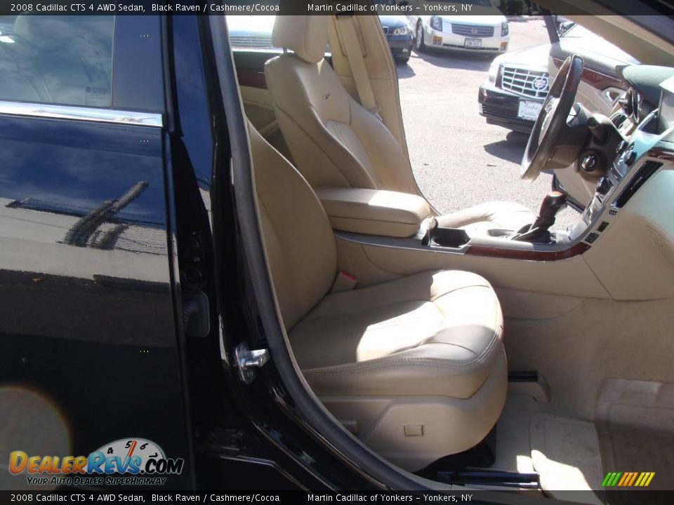 2008 Cadillac CTS 4 AWD Sedan Black Raven / Cashmere/Cocoa Photo #15