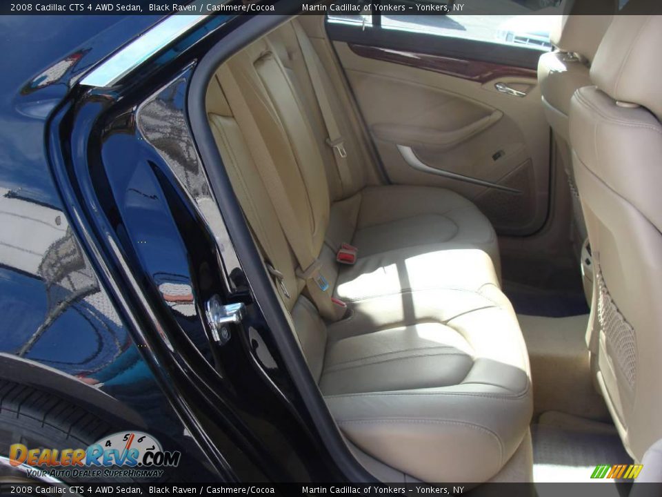 2008 Cadillac CTS 4 AWD Sedan Black Raven / Cashmere/Cocoa Photo #16