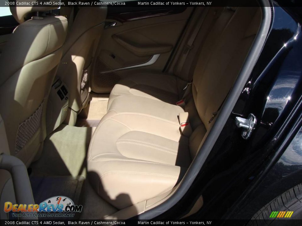 2008 Cadillac CTS 4 AWD Sedan Black Raven / Cashmere/Cocoa Photo #17
