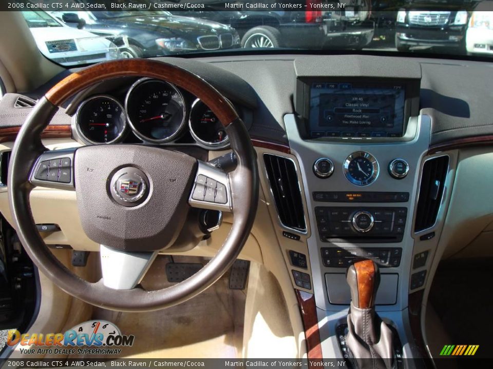 2008 Cadillac CTS 4 AWD Sedan Black Raven / Cashmere/Cocoa Photo #18