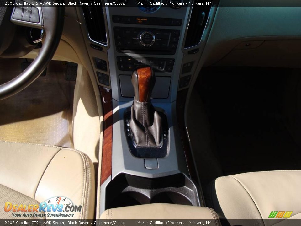 2008 Cadillac CTS 4 AWD Sedan Black Raven / Cashmere/Cocoa Photo #21