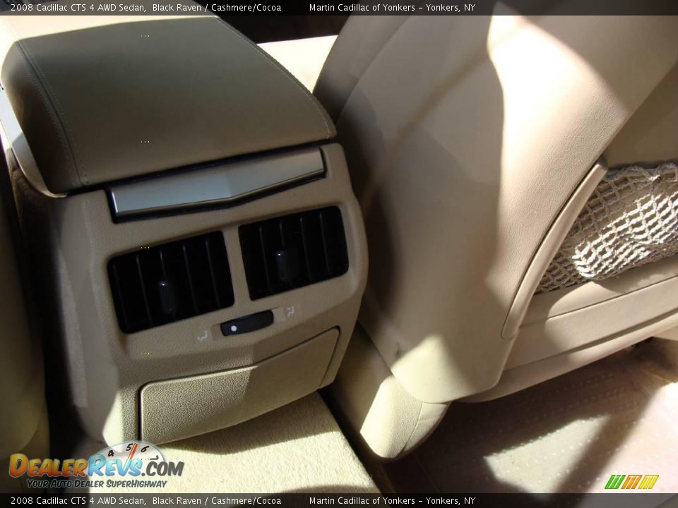 2008 Cadillac CTS 4 AWD Sedan Black Raven / Cashmere/Cocoa Photo #22