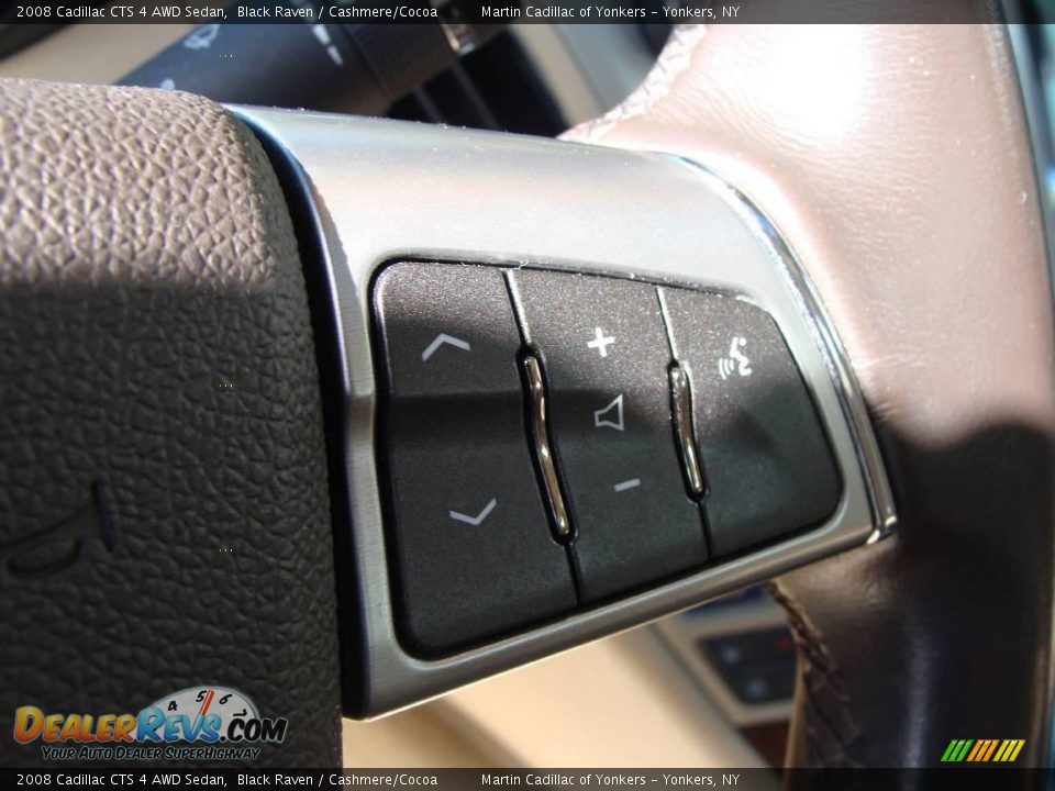 2008 Cadillac CTS 4 AWD Sedan Black Raven / Cashmere/Cocoa Photo #25