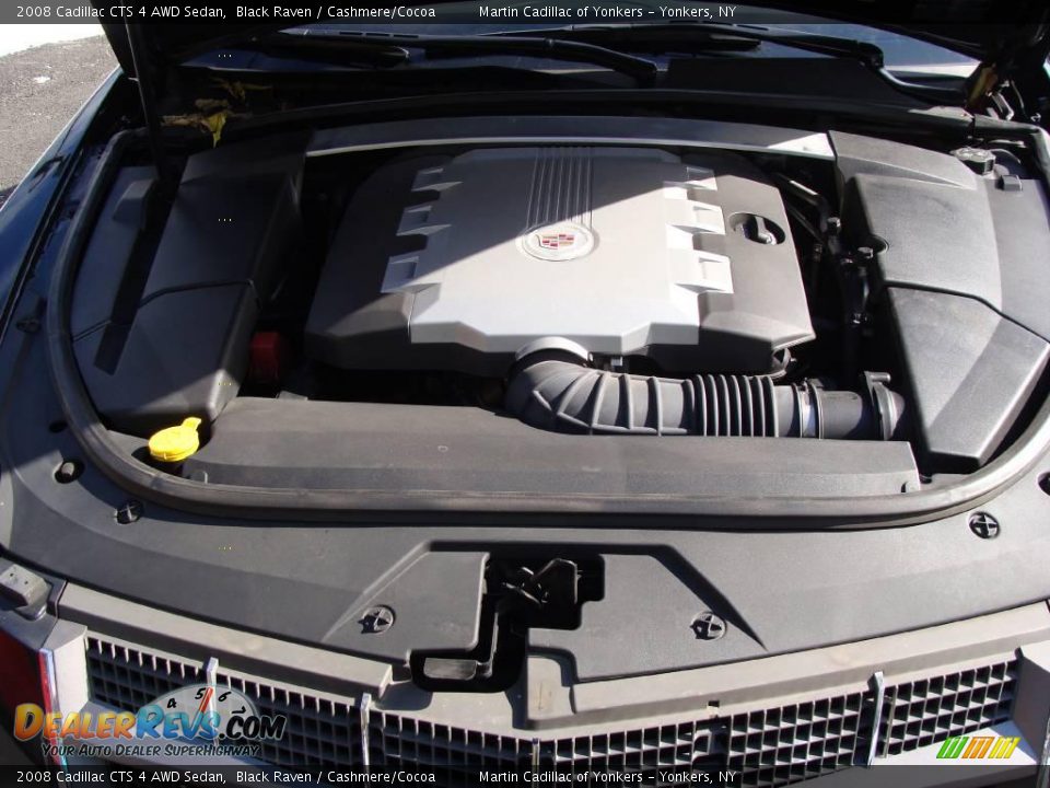 2008 Cadillac CTS 4 AWD Sedan Black Raven / Cashmere/Cocoa Photo #28