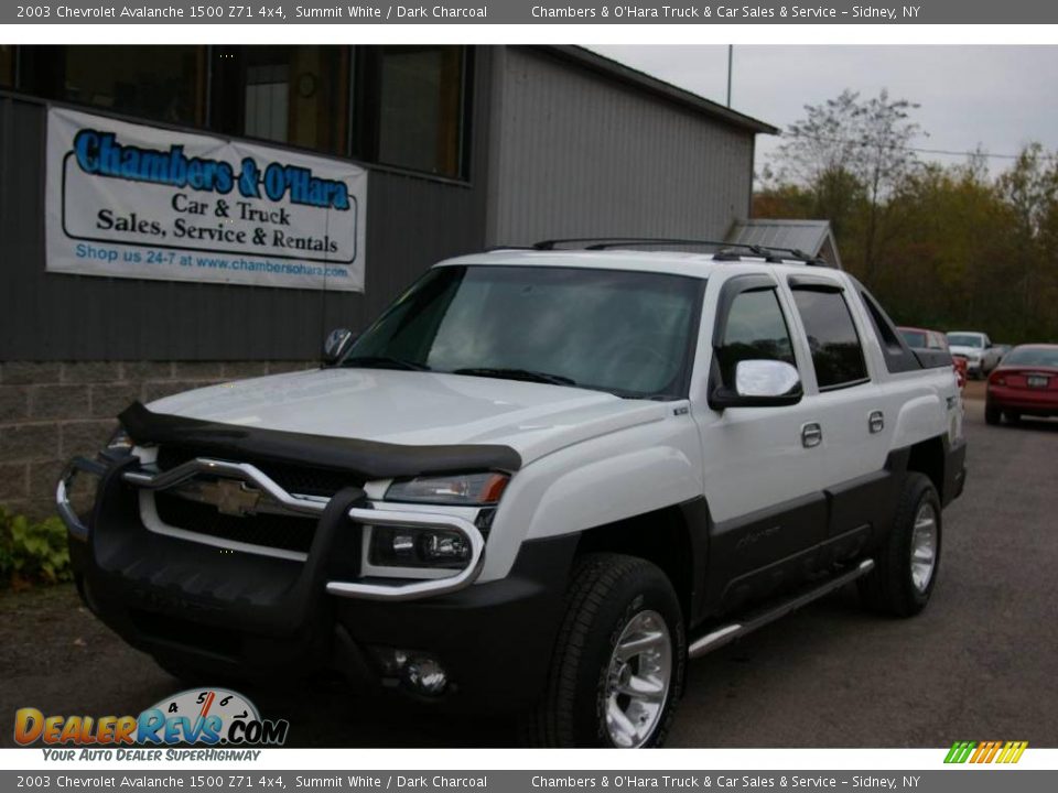 2003 Chevrolet Avalanche 1500 Z71 4x4 Summit White / Dark Charcoal Photo #1