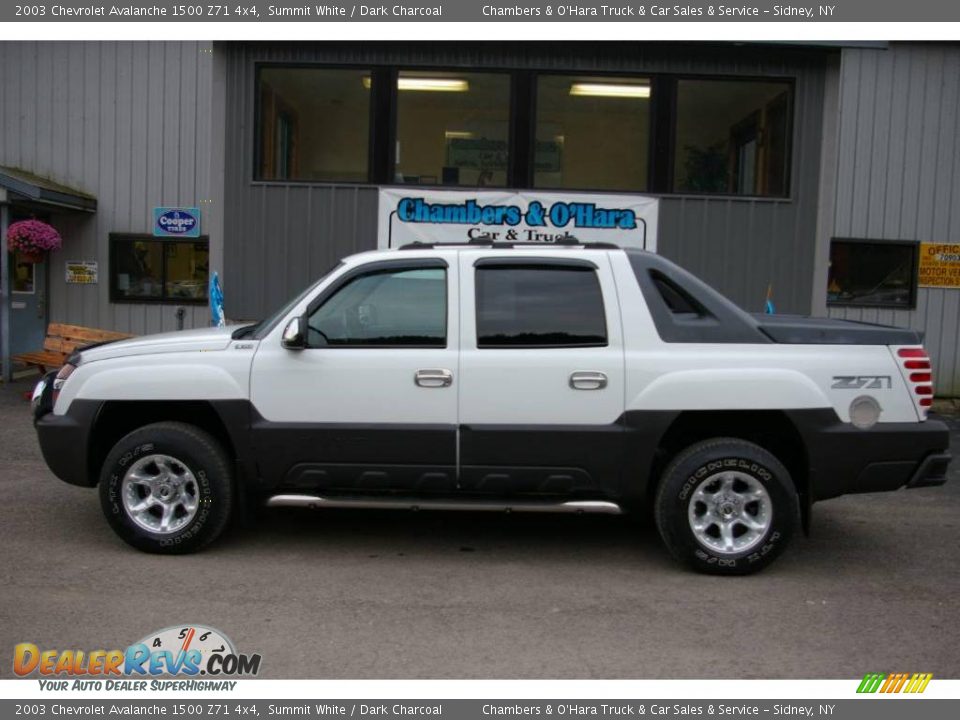 2003 Chevrolet Avalanche 1500 Z71 4x4 Summit White / Dark Charcoal Photo #2
