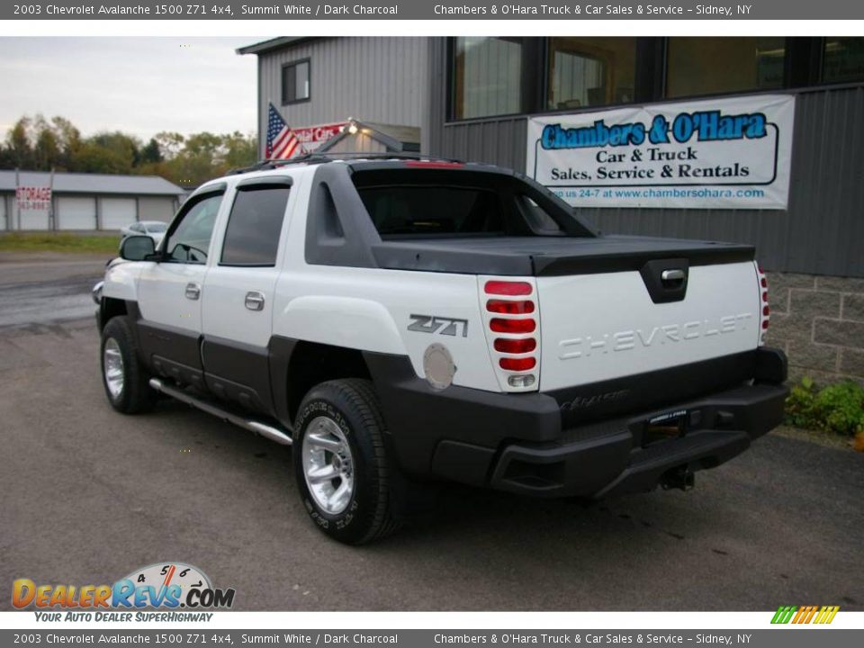 2003 Chevrolet Avalanche 1500 Z71 4x4 Summit White / Dark Charcoal Photo #11