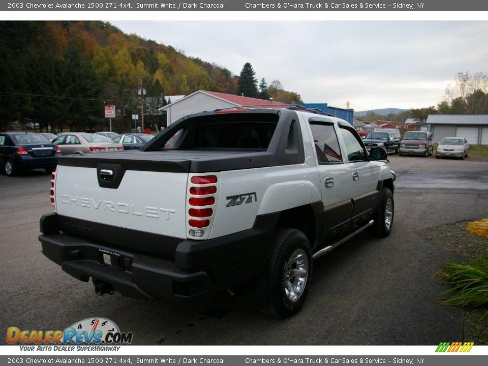 2003 Chevrolet Avalanche 1500 Z71 4x4 Summit White / Dark Charcoal Photo #13