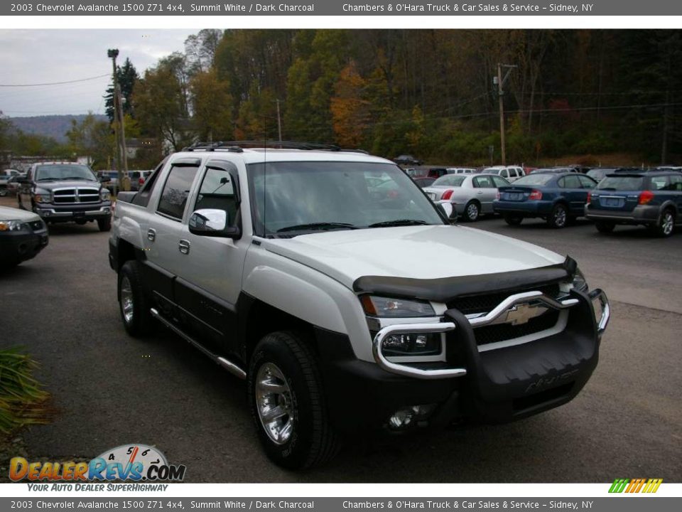 2003 Chevrolet Avalanche 1500 Z71 4x4 Summit White / Dark Charcoal Photo #17