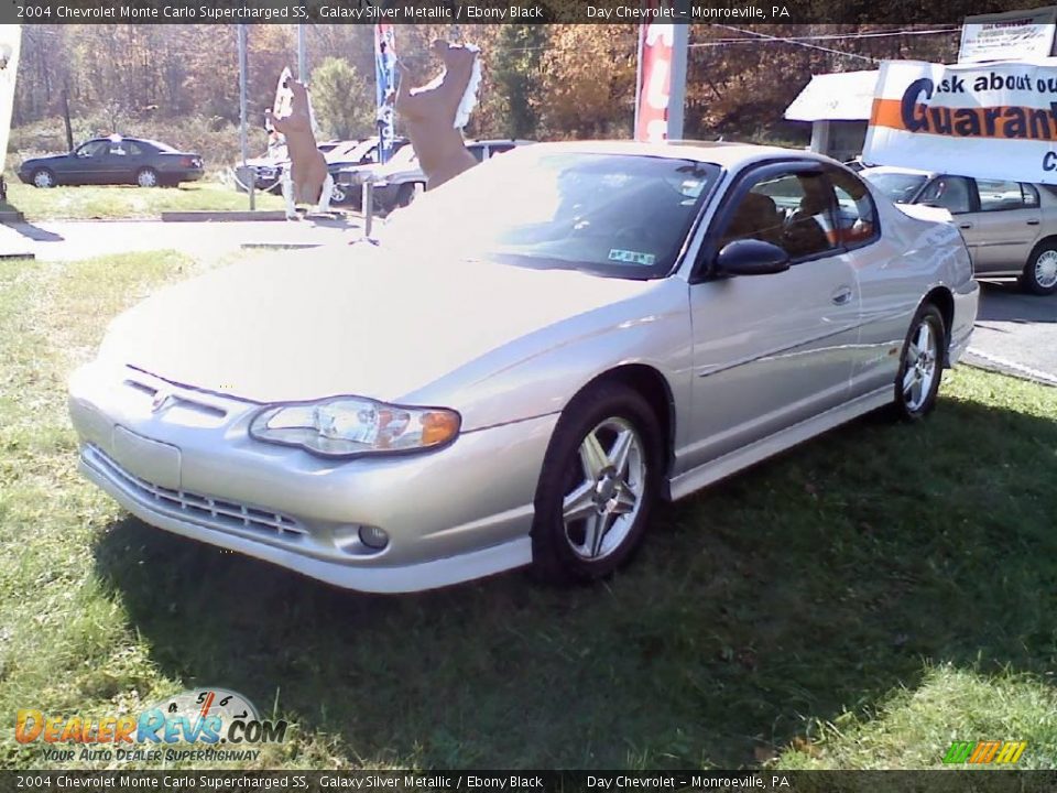 2004 Chevrolet Monte Carlo Supercharged SS Galaxy Silver Metallic / Ebony Black Photo #3