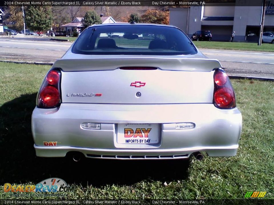 2004 Chevrolet Monte Carlo Supercharged SS Galaxy Silver Metallic / Ebony Black Photo #5