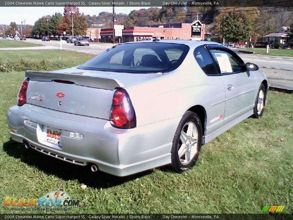 2004 Chevrolet Monte Carlo Supercharged SS Galaxy Silver Metallic / Ebony Black Photo #6