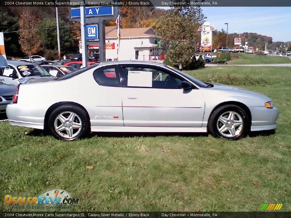 2004 Chevrolet Monte Carlo Supercharged SS Galaxy Silver Metallic / Ebony Black Photo #7
