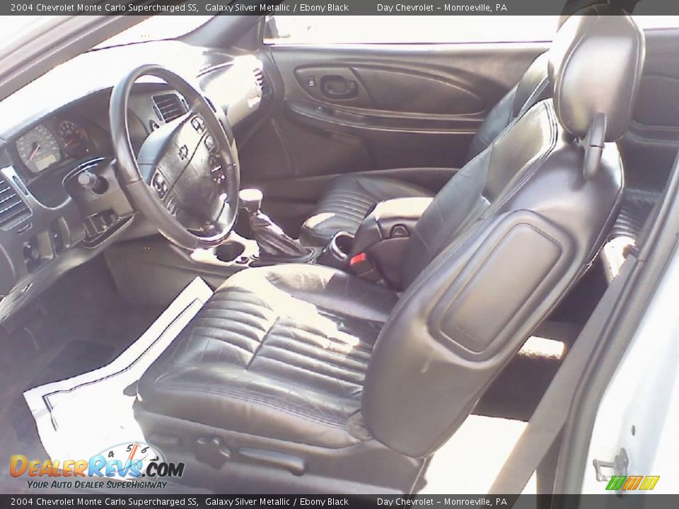 2004 Chevrolet Monte Carlo Supercharged SS Galaxy Silver Metallic / Ebony Black Photo #8