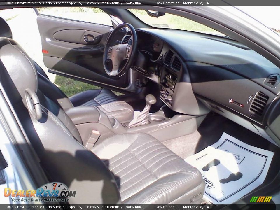 2004 Chevrolet Monte Carlo Supercharged SS Galaxy Silver Metallic / Ebony Black Photo #9