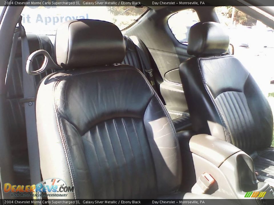 2004 Chevrolet Monte Carlo Supercharged SS Galaxy Silver Metallic / Ebony Black Photo #10