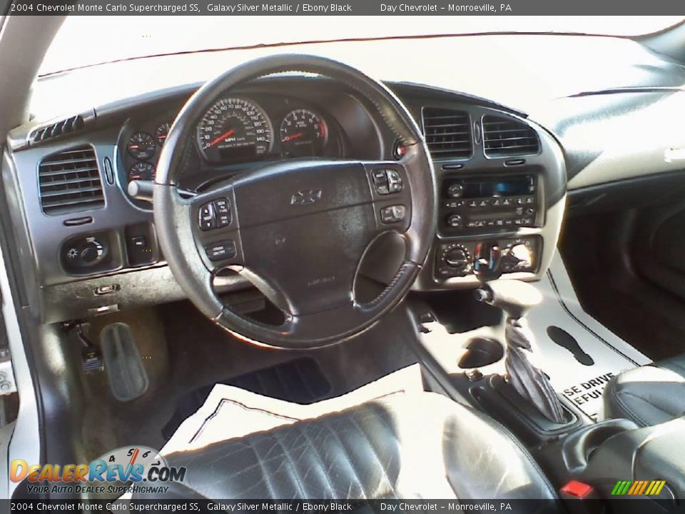 2004 Chevrolet Monte Carlo Supercharged SS Galaxy Silver Metallic / Ebony Black Photo #11