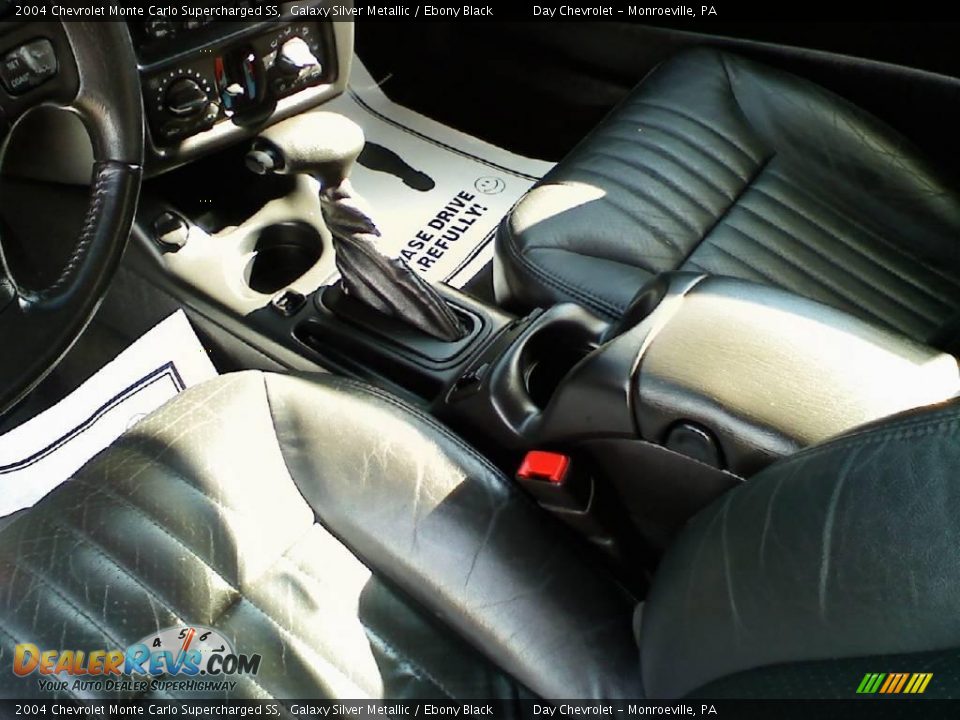 2004 Chevrolet Monte Carlo Supercharged SS Galaxy Silver Metallic / Ebony Black Photo #13