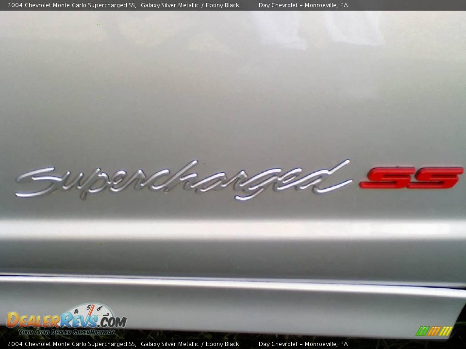 2004 Chevrolet Monte Carlo Supercharged SS Galaxy Silver Metallic / Ebony Black Photo #19