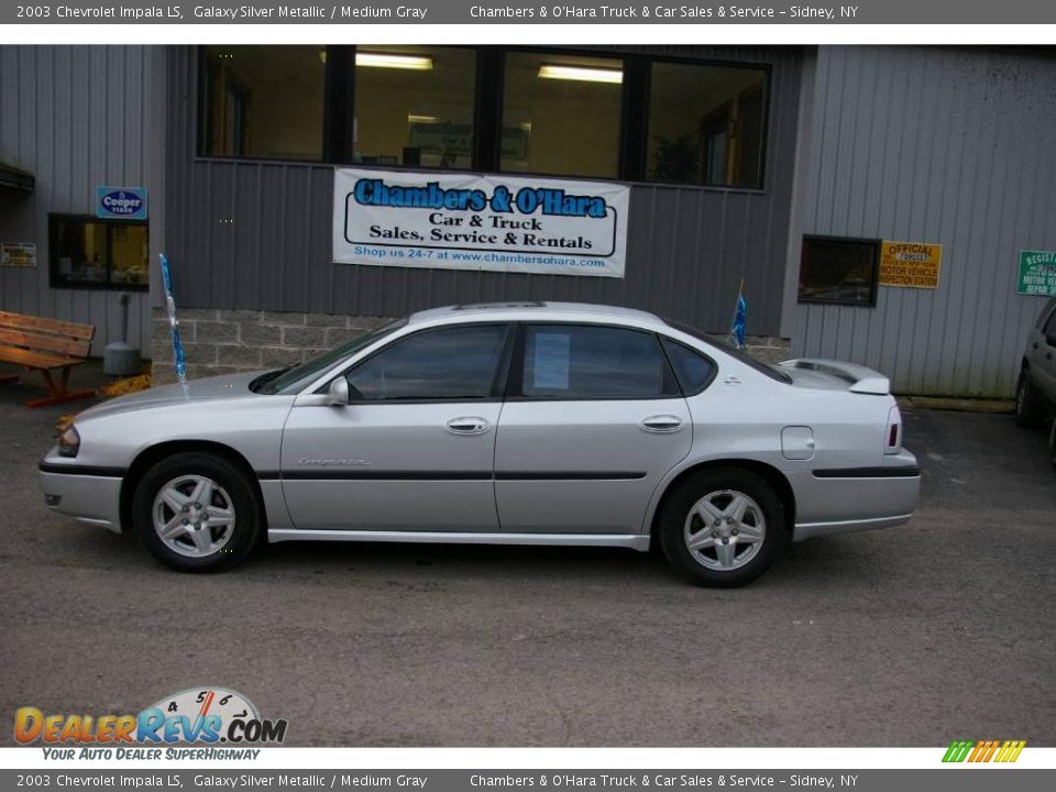 2003 Chevrolet Impala LS Galaxy Silver Metallic / Medium Gray Photo #2