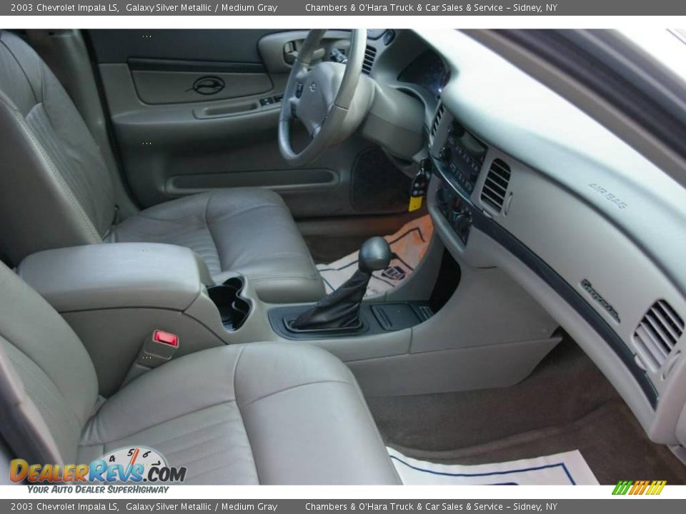 2003 Chevrolet Impala LS Galaxy Silver Metallic / Medium Gray Photo #13