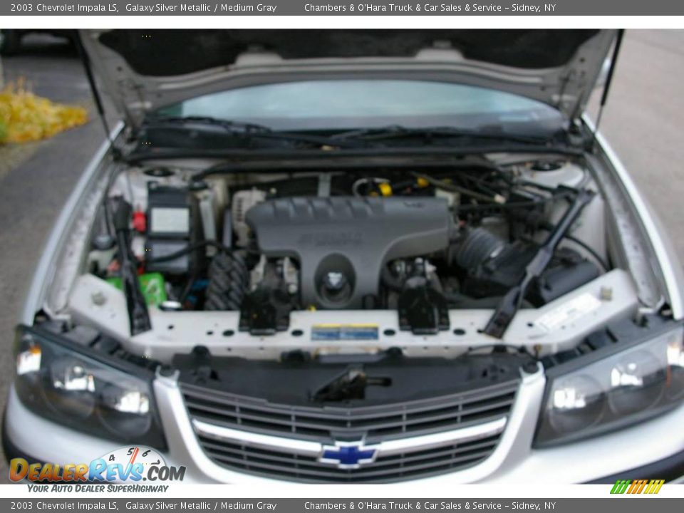 2003 Chevrolet Impala LS Galaxy Silver Metallic / Medium Gray Photo #15