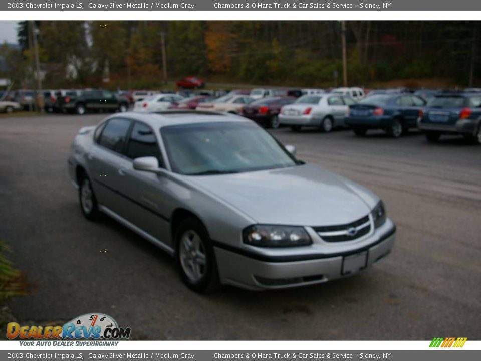 2003 Chevrolet Impala LS Galaxy Silver Metallic / Medium Gray Photo #16