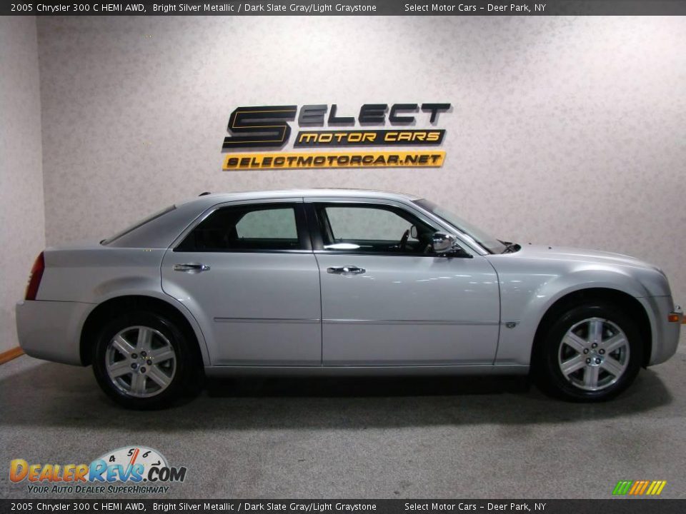2005 Chrysler 300 C HEMI AWD Bright Silver Metallic / Dark Slate Gray/Light Graystone Photo #4