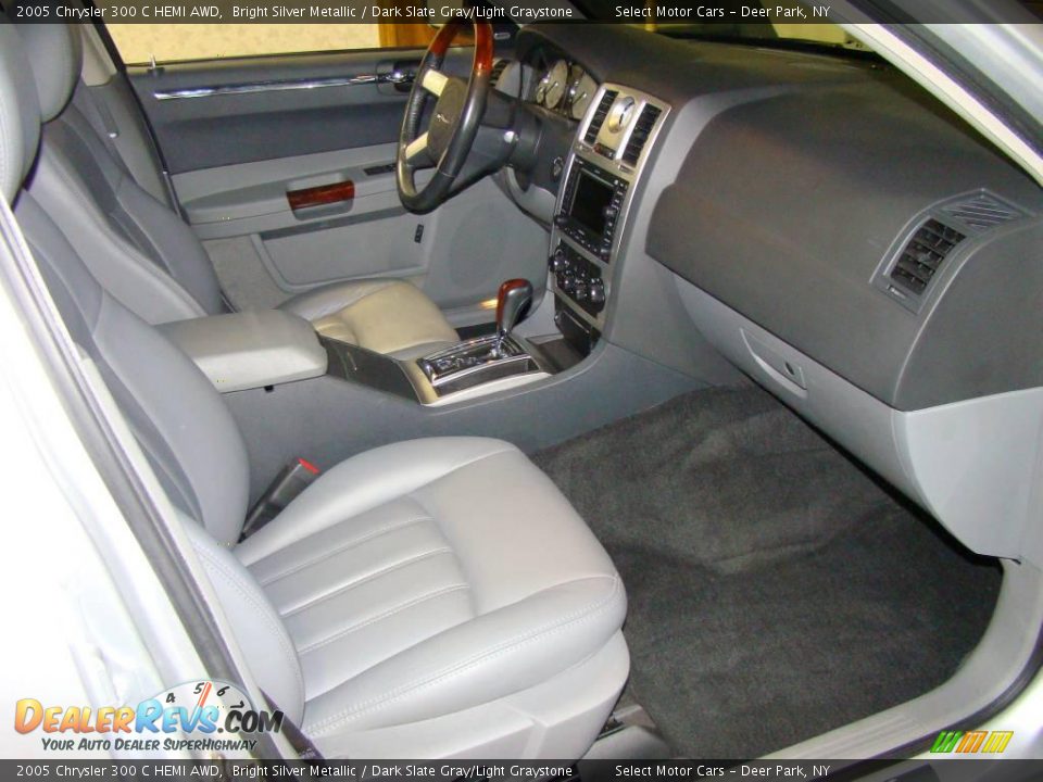 2005 Chrysler 300 C HEMI AWD Bright Silver Metallic / Dark Slate Gray/Light Graystone Photo #8