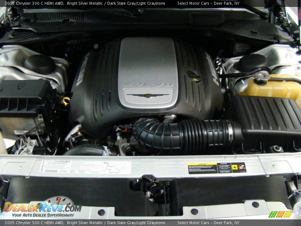 2005 Chrysler 300 C HEMI AWD Bright Silver Metallic / Dark Slate Gray/Light Graystone Photo #14
