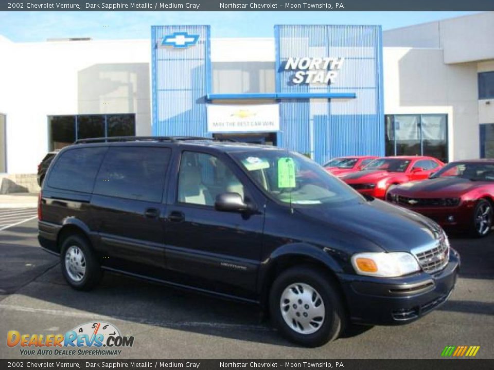 2002 Chevrolet Venture Dark Sapphire Metallic / Medium Gray Photo #1