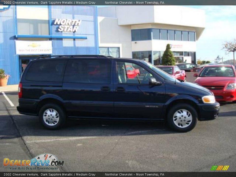 2002 Chevrolet Venture Dark Sapphire Metallic / Medium Gray Photo #2
