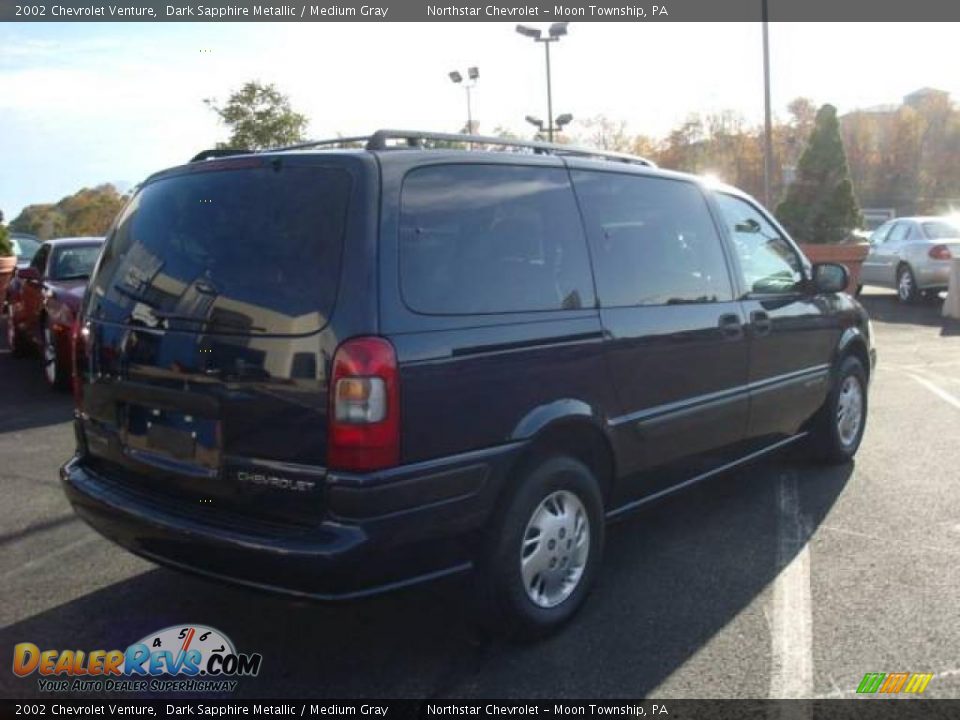 2002 Chevrolet Venture Dark Sapphire Metallic / Medium Gray Photo #3