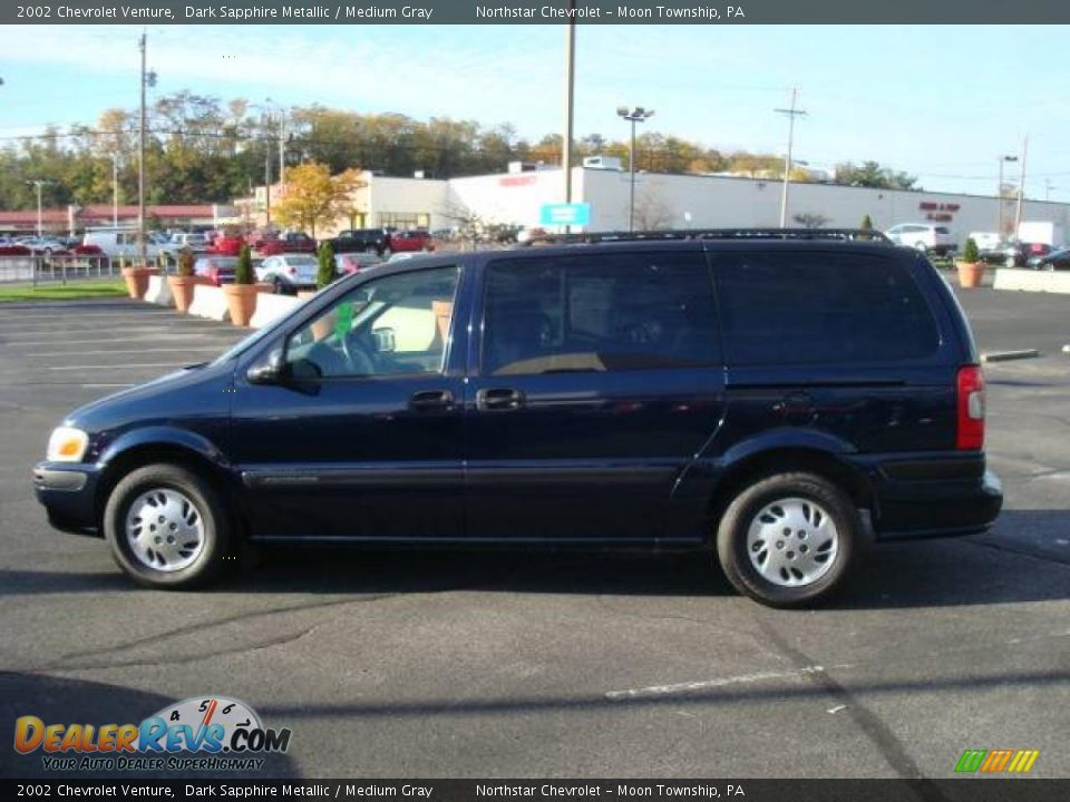 2002 Chevrolet Venture Dark Sapphire Metallic / Medium Gray Photo #6