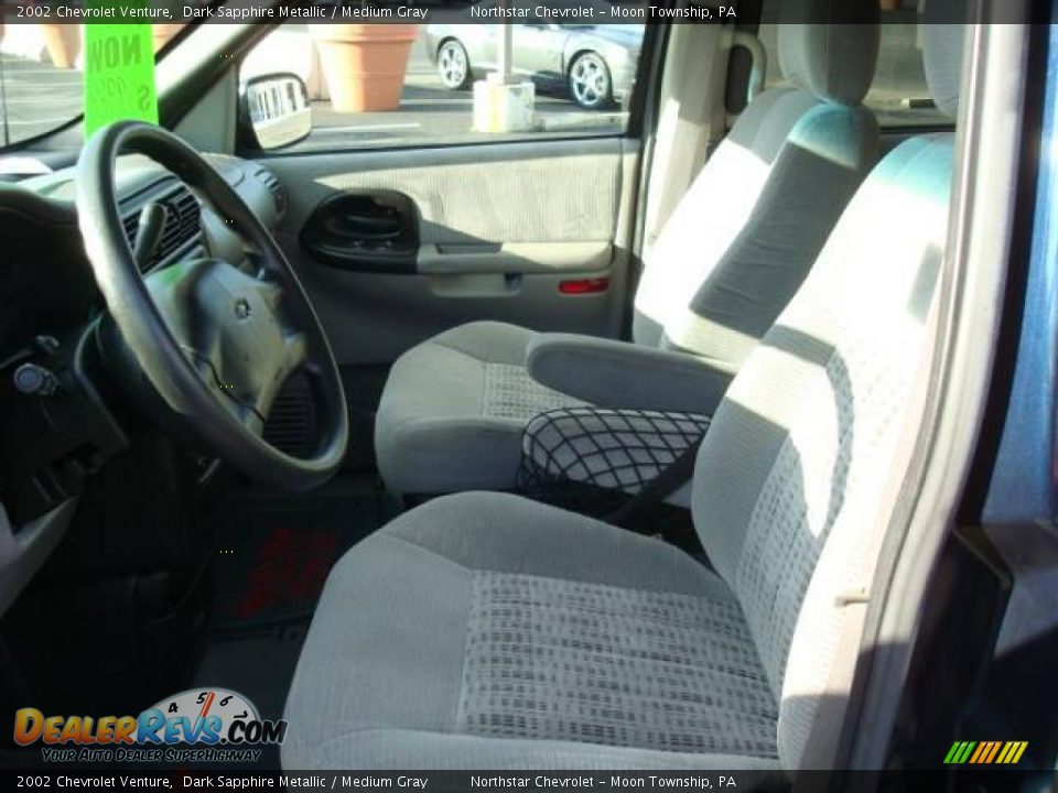 2002 Chevrolet Venture Dark Sapphire Metallic / Medium Gray Photo #10