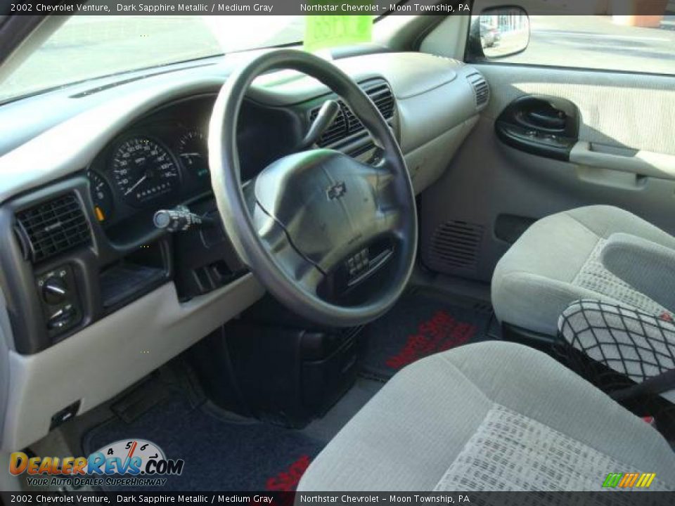 2002 Chevrolet Venture Dark Sapphire Metallic / Medium Gray Photo #15