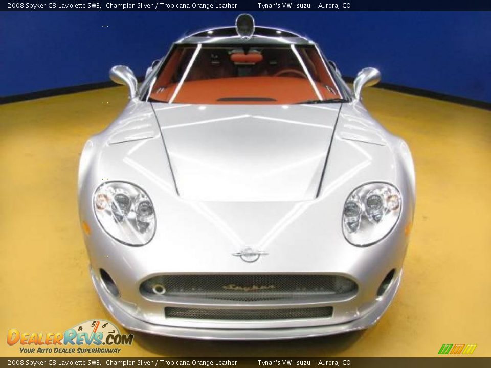 2008 Spyker C8 Laviolette SWB Champion Silver / Tropicana Orange Leather Photo #4