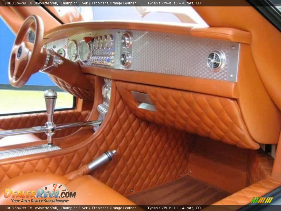 Tropicana Orange Leather Interior - 2008 Spyker C8 Laviolette SWB Photo #5