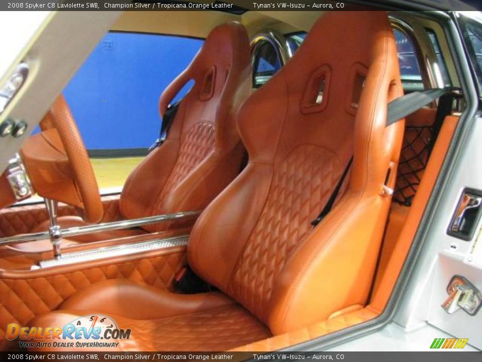 Tropicana Orange Leather Interior - 2008 Spyker C8 Laviolette SWB Photo #6