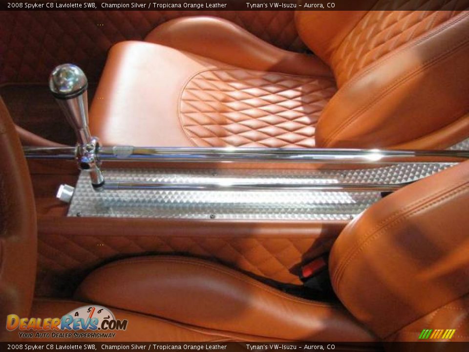 2008 Spyker C8 Laviolette SWB Champion Silver / Tropicana Orange Leather Photo #8