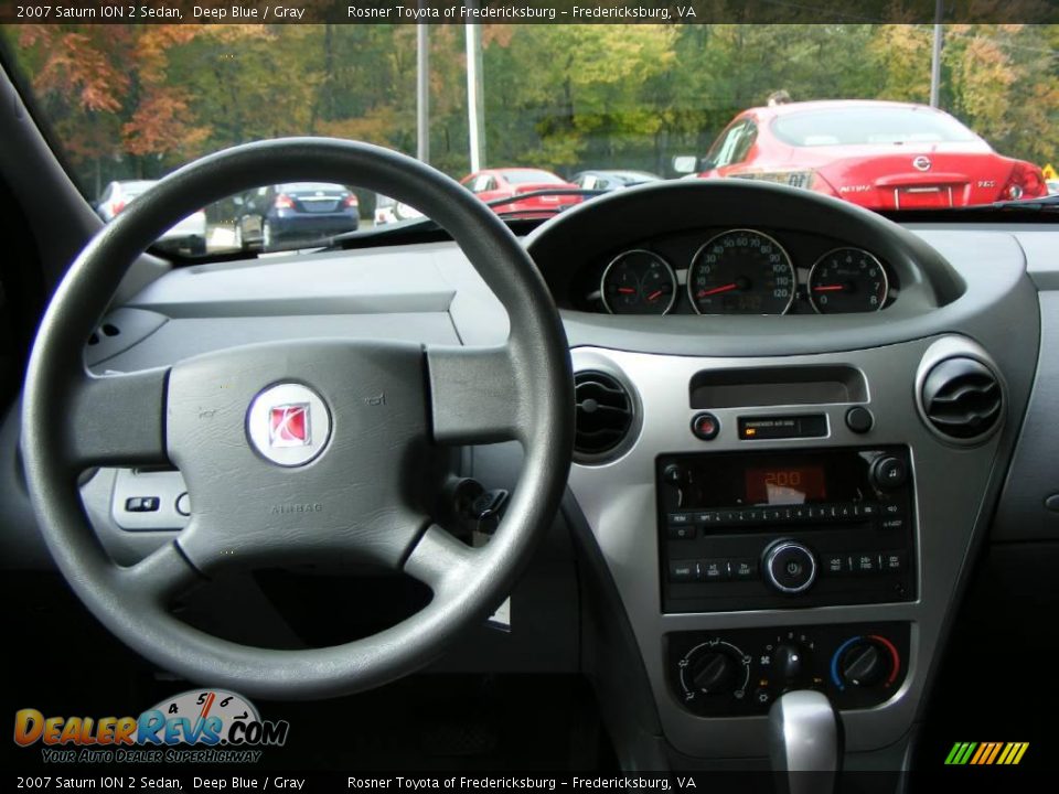 2007 Saturn ION 2 Sedan Deep Blue / Gray Photo #5