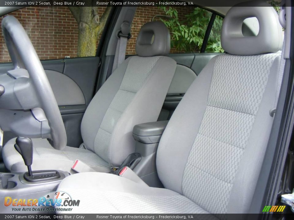 2007 Saturn ION 2 Sedan Deep Blue / Gray Photo #6