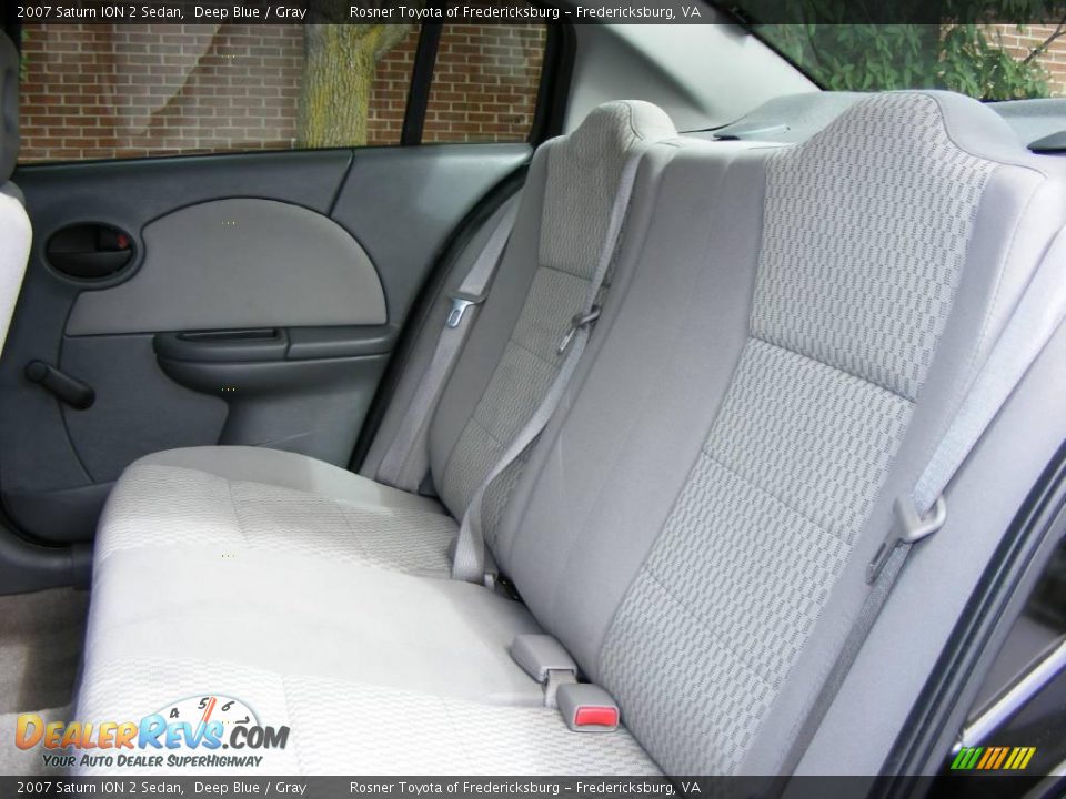 2007 Saturn ION 2 Sedan Deep Blue / Gray Photo #7